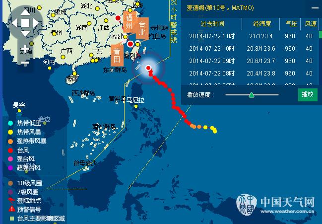 臺風最新實時位置追蹤，風暴路徑與影響實時播放